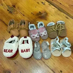 Baby Shoes around 3 to 6 months sandals, slippers, etc